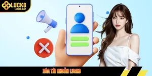 Xóa tài khoản LUCK8